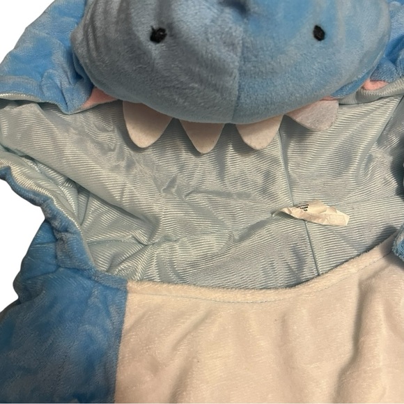 Adult Blue Shark Halloween Costume Jumpsuit - Picture 7 of 9